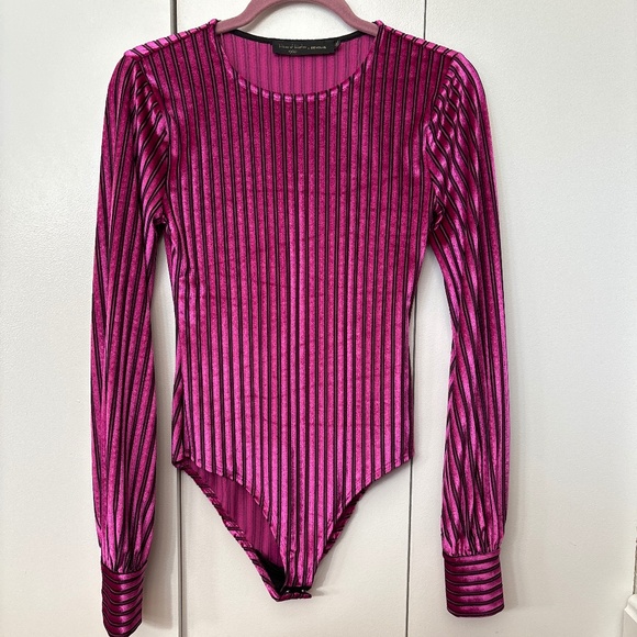 House of Harlow 1960 Tops - House of Harlow 1960 x Revolve Niven Velvet Bodysuit
